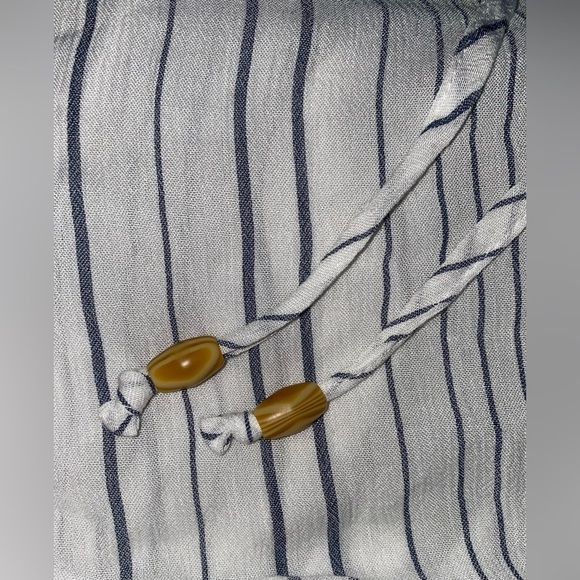 KONA SOL tiered maxi striped dress adjustable spaghetti straps beach NEW size XL - Picture 5 of 12